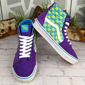 Vans Sk8-Hi 'Crazy Check - Ultraviolet' High Top Sneakers